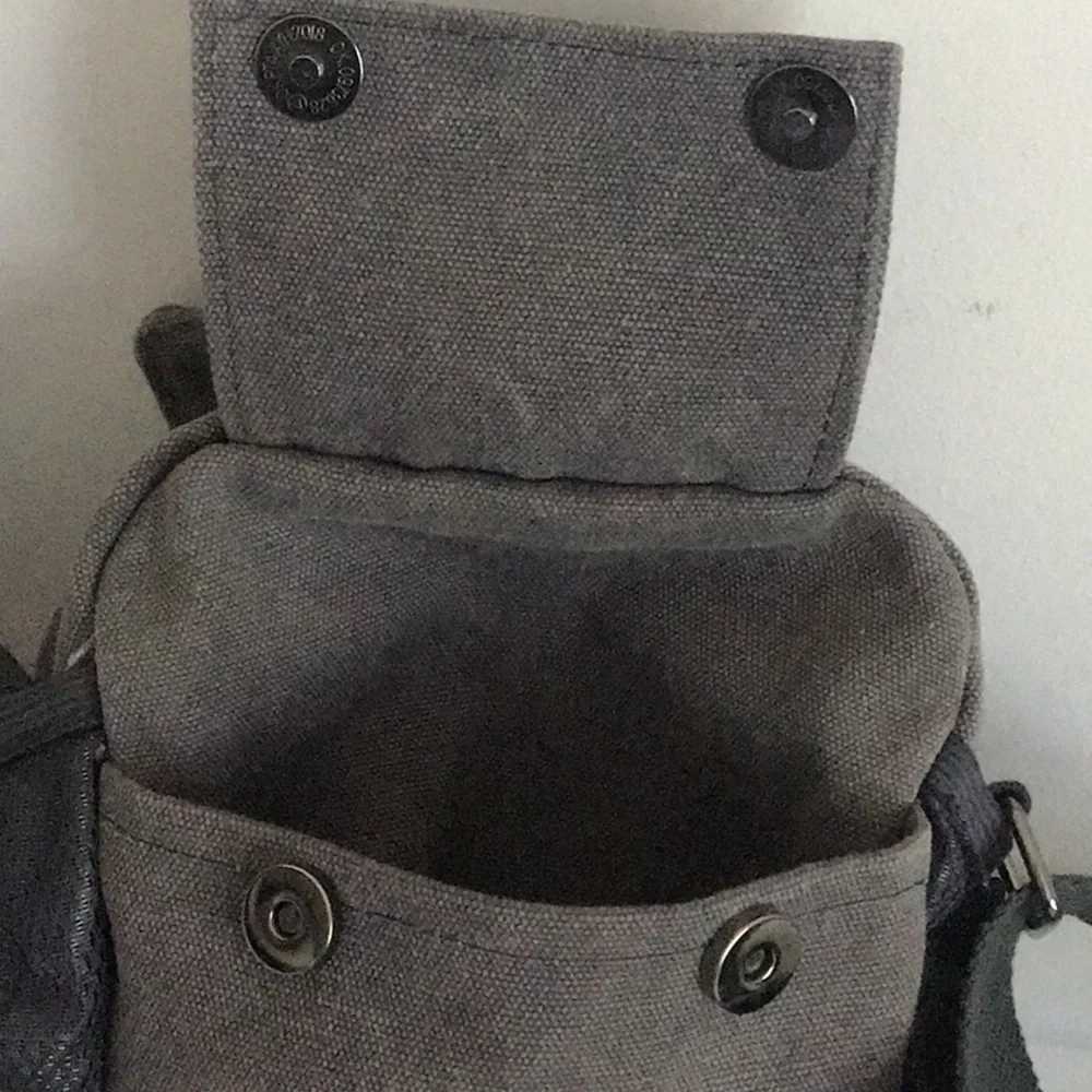 Gray Men's Crossbody Bag camping, travel utility